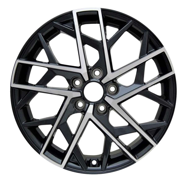 2020 hyundai elantra wheel 18 machined charcoal aluminum 5 lug w70968mc 2