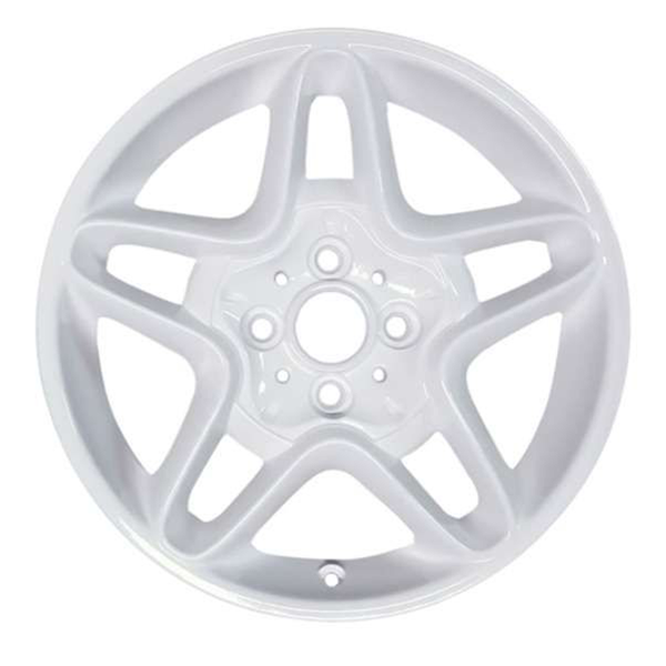 2009 mini cooper wheel 16 white aluminum 4 lug w71193w 3