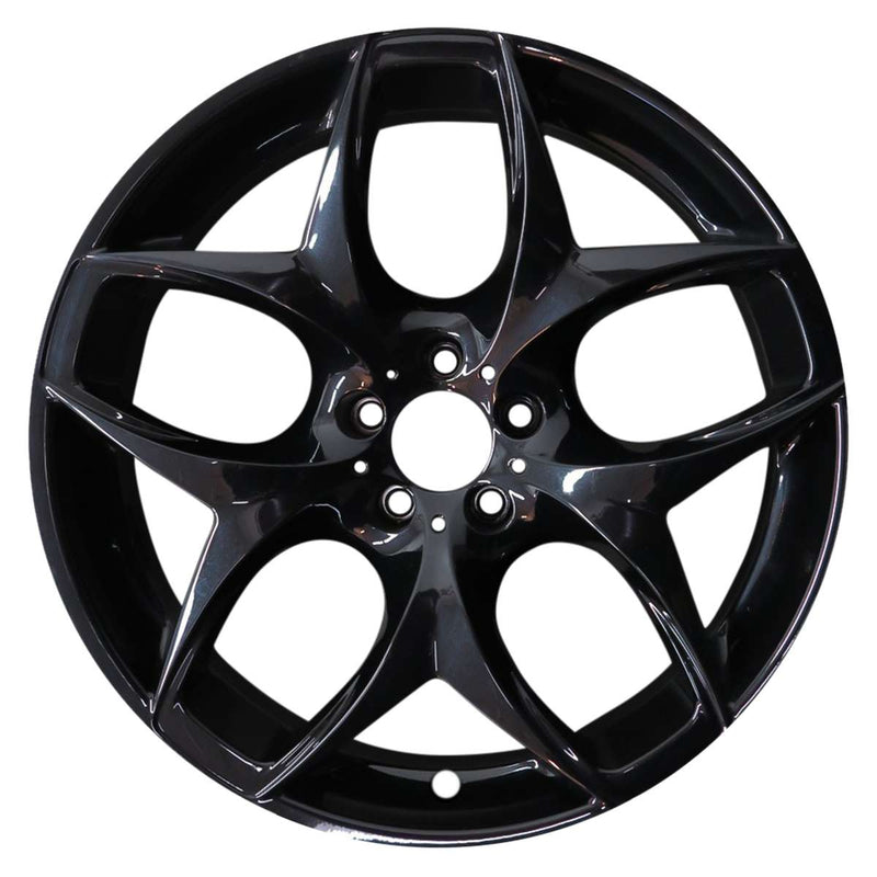 2012 bmw x5m wheel 21 black aluminum 5 lug w71229b 3