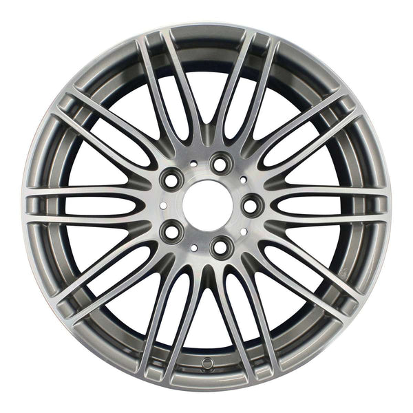 2010 bmw 128i wheel 18 machined charcoal aluminum 5 lug w71296mc 3