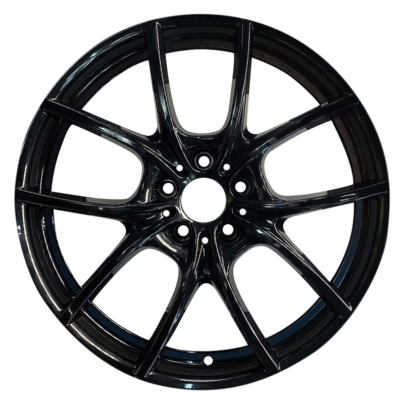 2015 bmw 650i wheel 20 gloss black aluminum 5 lug w71424gb 12