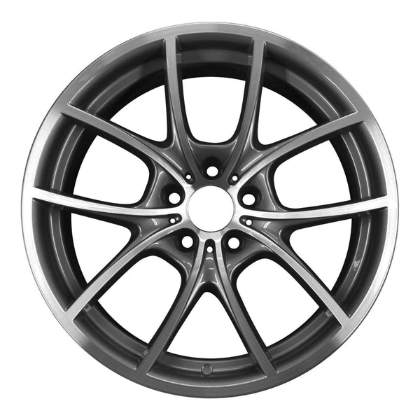 2015 bmw activehybrid wheel 20 machined charcoal aluminum 5 lug w71424mc 54