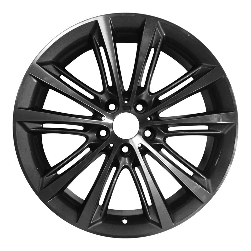 2012 bmw activehybrid wheel 20 machined charcoal aluminum 5 lug w71584mc 27