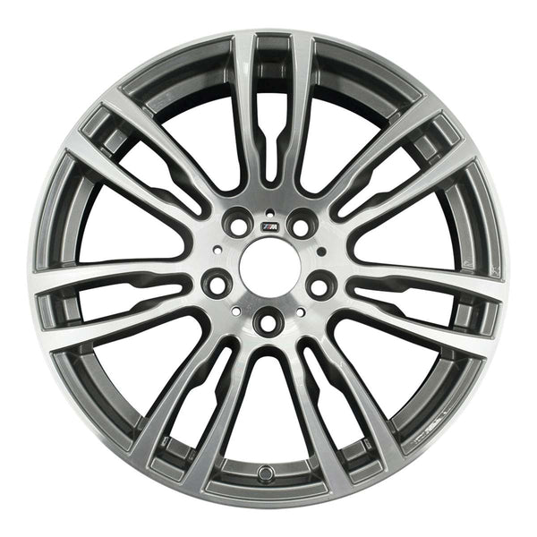 2015 bmw activehybrid wheel 19 machined charcoal aluminum 5 lug w71623mc 17