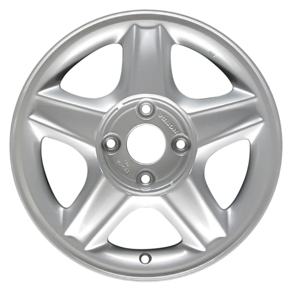 1997 acura cl wheel 16 silver aluminum 4 lug w71672s 1