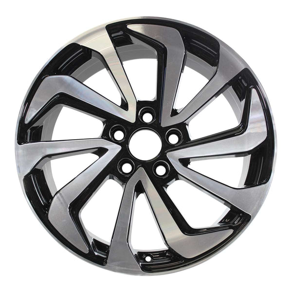 2016 acura ilx wheel 18 machined gloss black aluminum 5 lug w71833mb 1