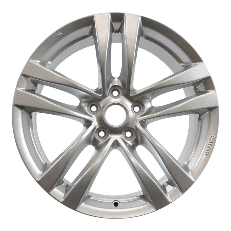 2008 infiniti g37 wheel 18 silver aluminum 5 lug w73703s 1