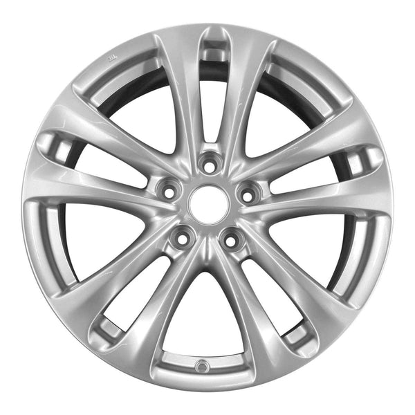 2012 infiniti fx35 wheel 18 silver aluminum 5 lug w73713s 4
