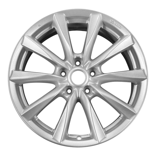 2011 infiniti g37 wheel 18 silver aluminum 5 lug w73753s 1