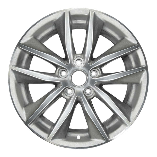 2016 infiniti q50 wheel 17 machined silver aluminum 5 lug w73763ms 3