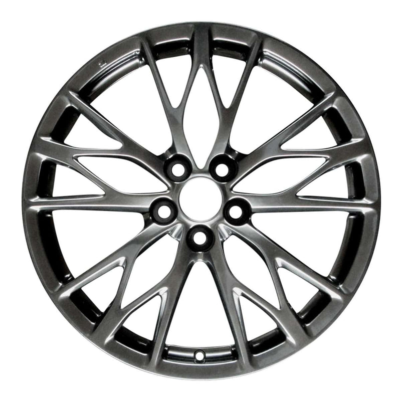 2011 lexus is wheel 19 black hyper aluminum 5 lug w74246bh 2