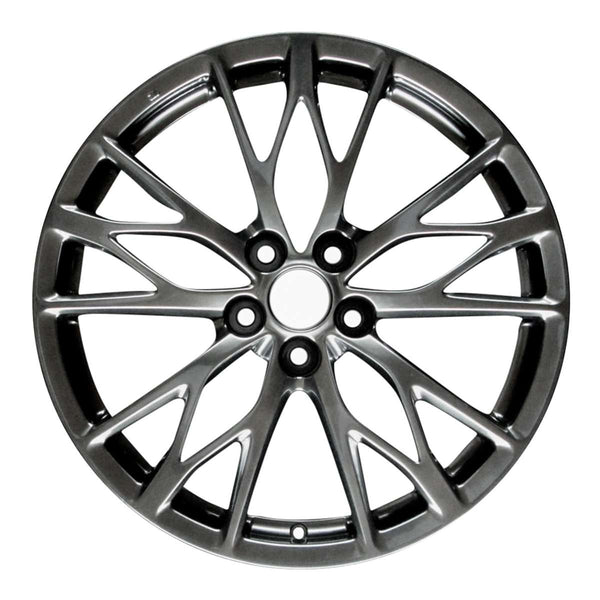 2010 lexus is wheel 19 black hyper aluminum 5 lug w74262bh 1