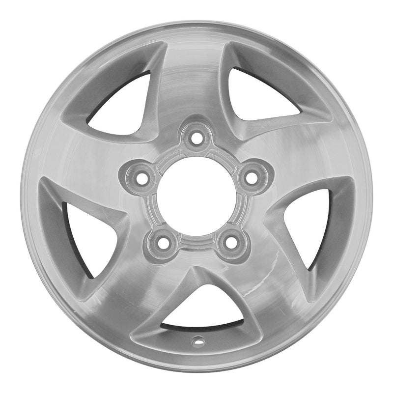 1998 kia sportage wheel 15 machined silver aluminum 5 lug w74541ms 1