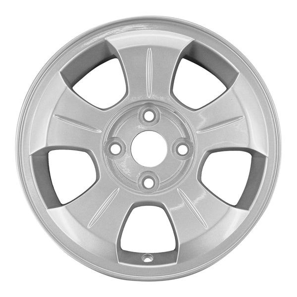 2003 kia rio wheel 14 silver aluminum 5 lug w74565s 1