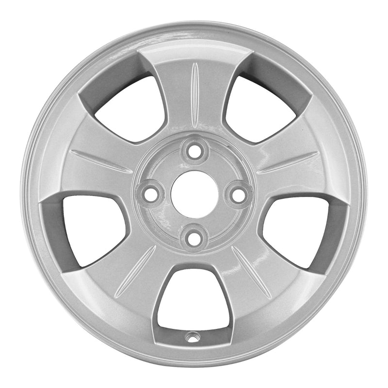 2003 kia rio wheel 14 silver aluminum 5 lug w74565s 1