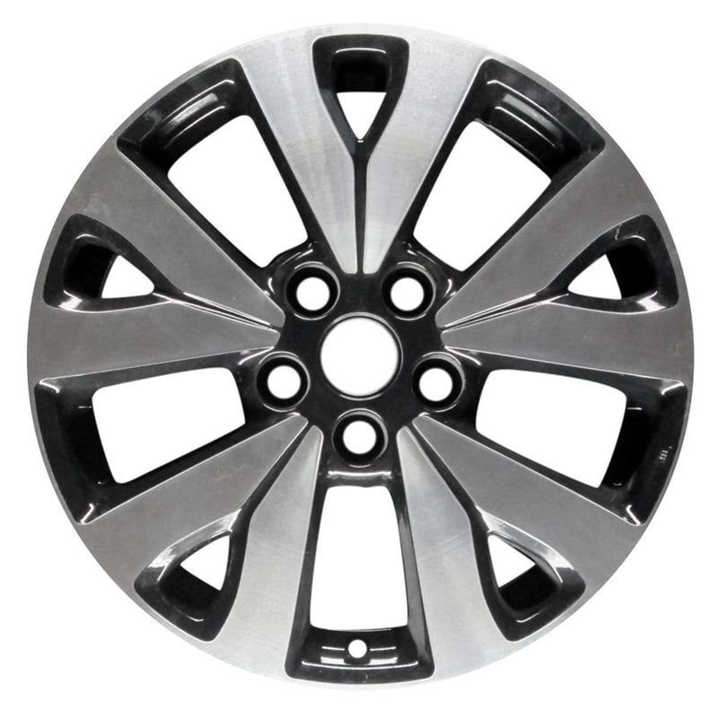 2010 kia rondo wheel 17 machined gloss black aluminum 5 lug w74652mb 2