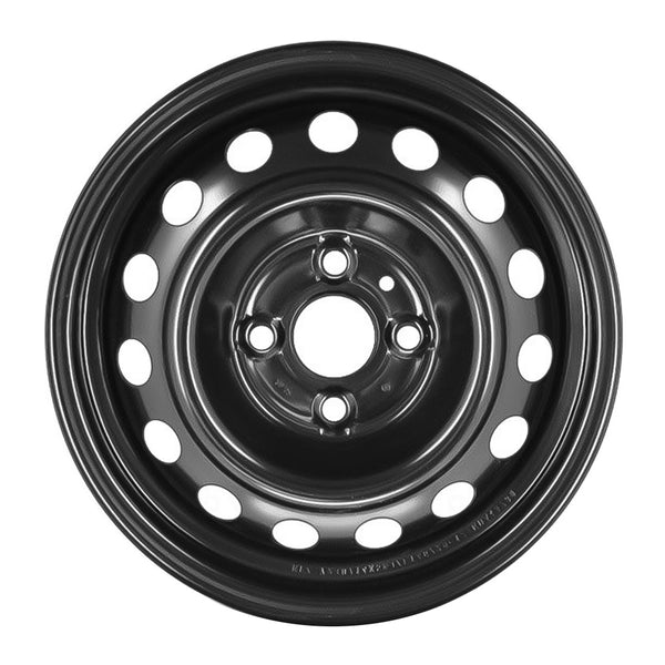 2007 hyundai accent wheel 14 black steel 4 lug w74656b 2