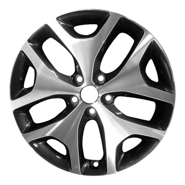 2018 kia sportage wheel 19 machined flat black aluminum 5 lug w74750mfb 2