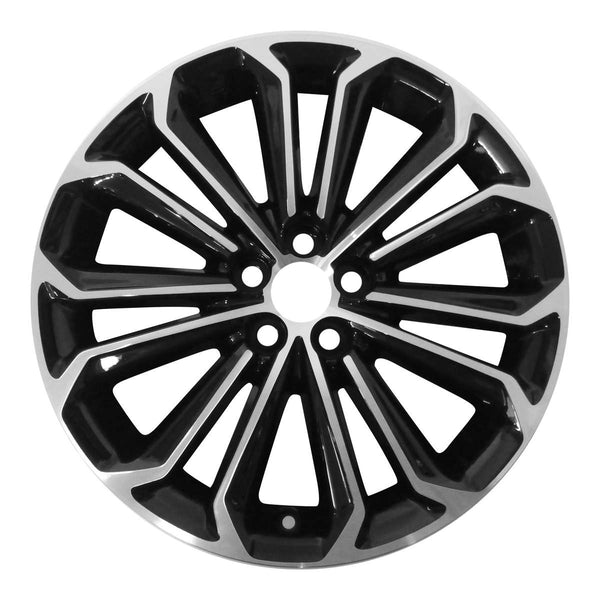 2016 toyota corolla wheel 17 machined gloss black aluminum 5 lug w75152mb 3