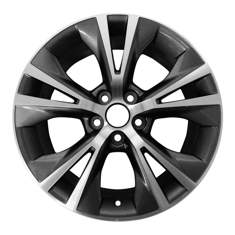 2017 toyota highlander wheel 18 machined charcoal aluminum 5 lug rw75162mc 4