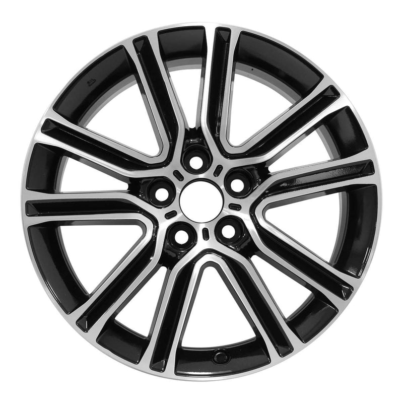 2015 toyota avalon wheel 18 machined gloss black aluminum 5 lug w75212mb 2