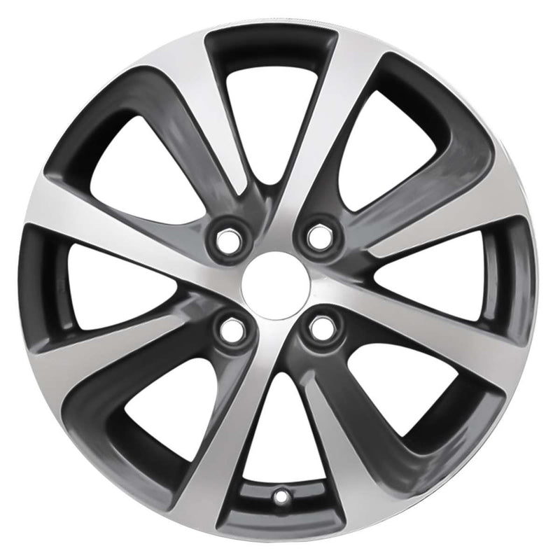 2018 toyota yaris wheel 15 machined charcoal aluminum 4 lug w75228mc 1