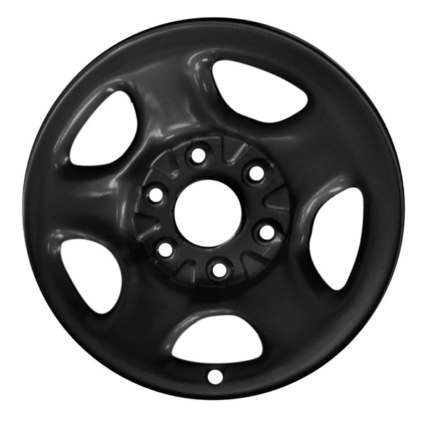 2005 chevrolet tahoe wheel 16 black steel 6 lug w8066b 1