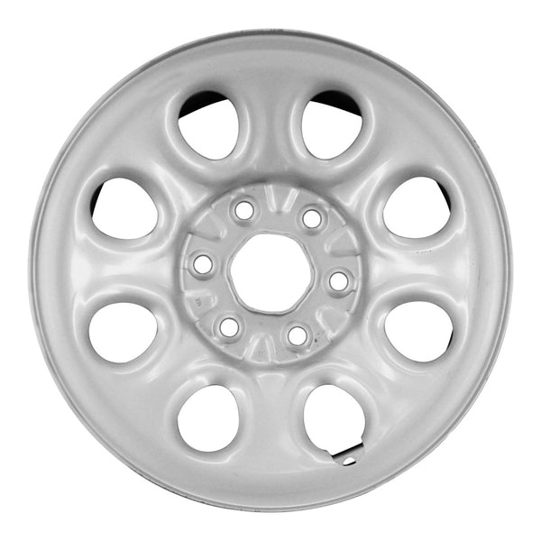 2011 chevrolet silverado wheel 17 silver steel 6 lug rw8069s 52