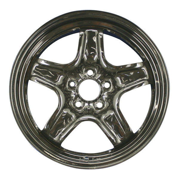 2008 saturn aura wheel 17 black steel 5 lug rw8075b 6