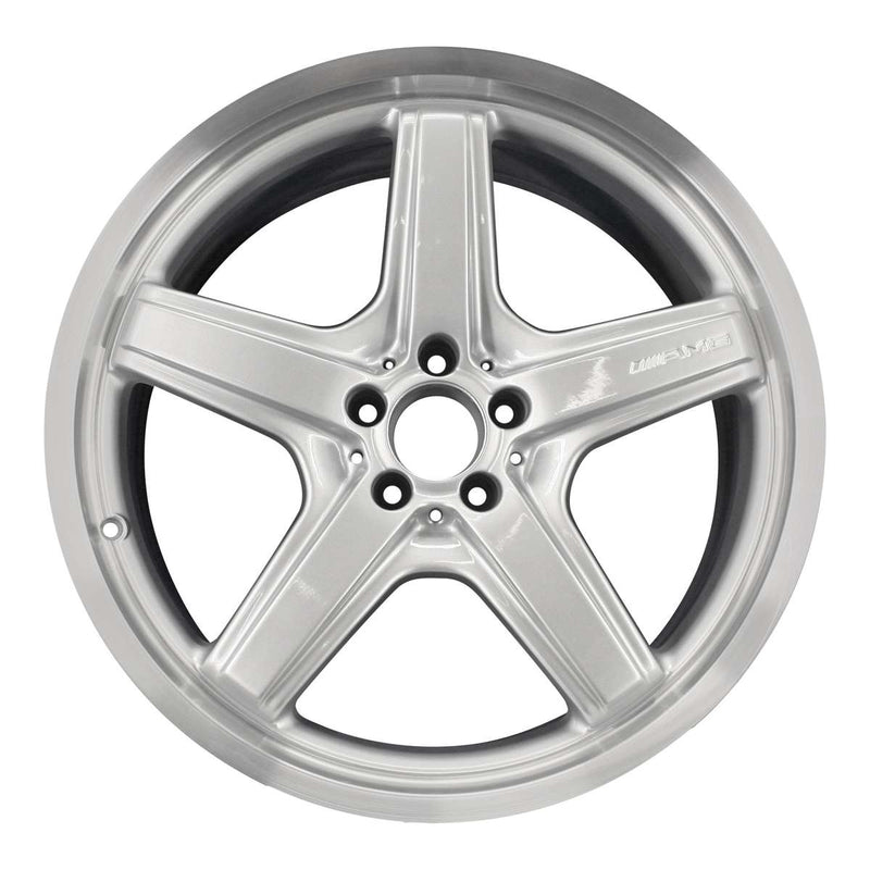 2008 mercedes gl550 wheel 21 machined silver aluminum 5 lug w85014ms 1