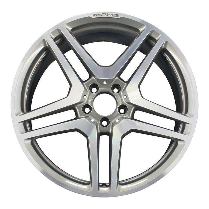 2008 mercedes s63 wheel 20 machined charcoal aluminum 5 lug w85051mc 1