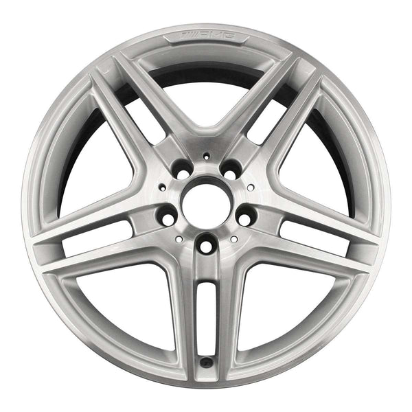 2008 mercedes c350 wheel 18 machined silver aluminum 5 lug w85057ms 3