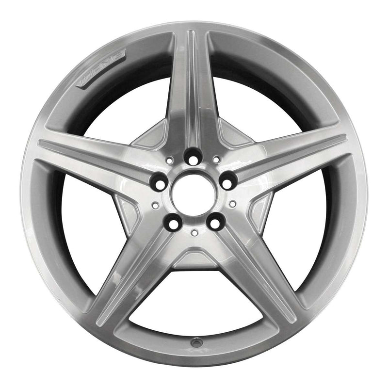 2012 mercedes sls wheel 19 machined silver aluminum 5 lug w85078ms 10