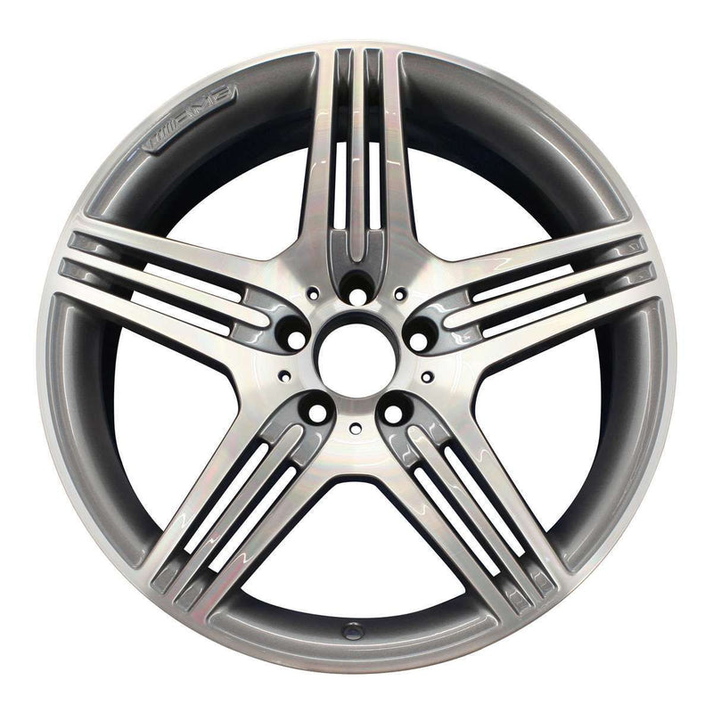 2010 mercedes sl65 wheel 19 machined charcoal aluminum 5 lug w85082mc 2