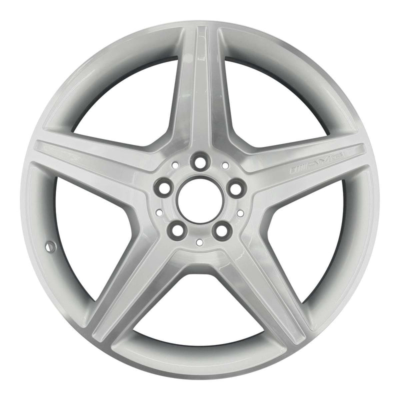 2012 mercedes s600 wheel 19 machined silver aluminum 5 lug w85102ms 3