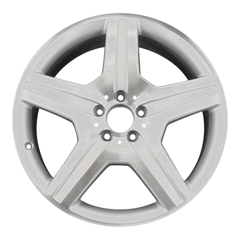 2010 mercedes ml550 wheel 20 machined silver aluminum 5 lug w85117ms 3