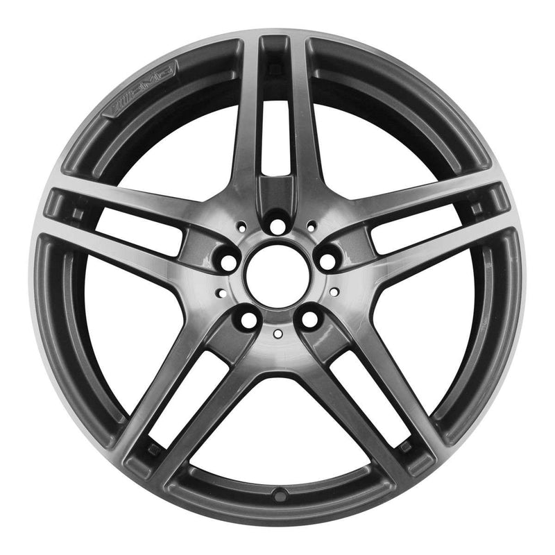 2012 mercedes sls wheel 20 machined charcoal aluminum 5 lug w85205mc 2