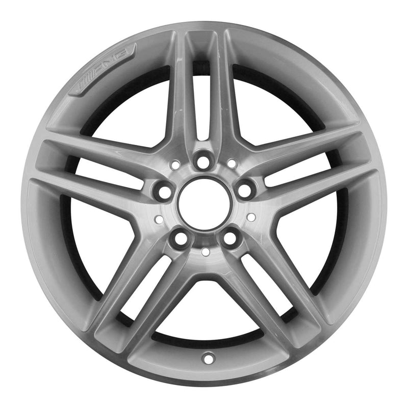 2012 mercedes c250 wheel 17 machined silver aluminum 5 lug w85219ms 1