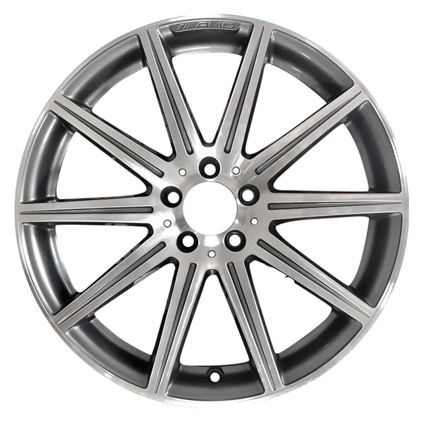 2013 mercedes e350 wheel 19 machined charcoal aluminum 5 lug w85237mc 2