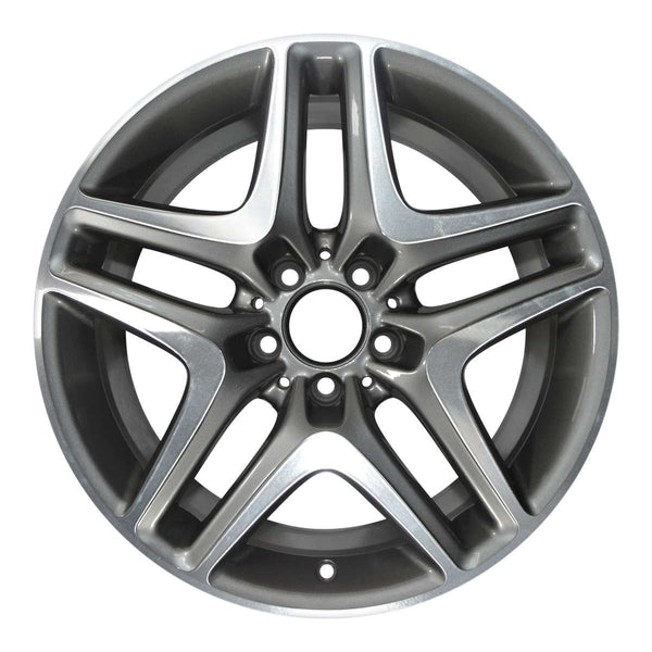 2015 mercedes slk350 wheel 18 machined charcoal aluminum 5 lug w85253mc 8