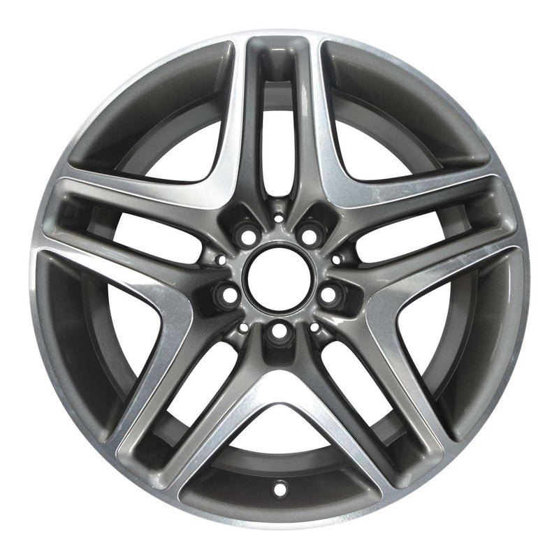 2014 mercedes slk250 wheel 18 machined charcoal aluminum 5 lug w85254mc 3