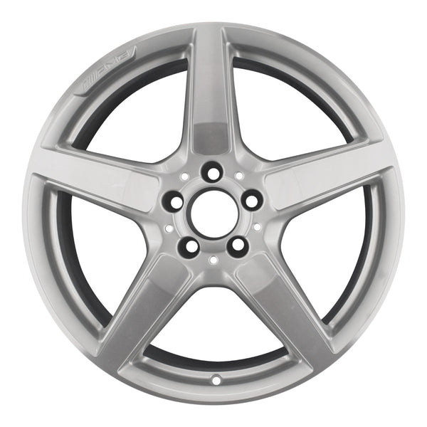 2013 mercedes cls550 wheel 19 machined silver aluminum 5 lug w85255ms 2