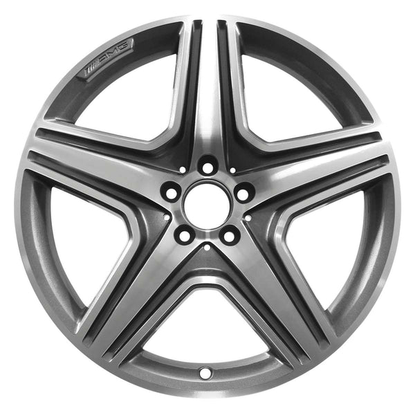 2014 mercedes ml63 wheel 20 machined charcoal aluminum 5 lug w85263mc 8