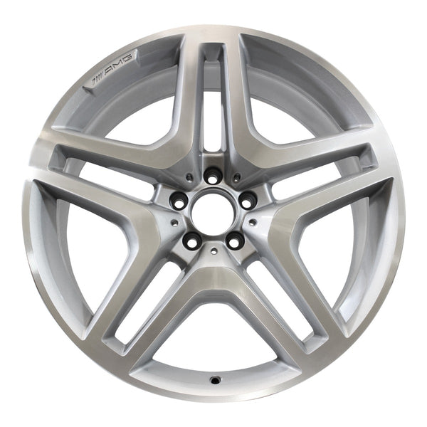 2014 mercedes gl550 wheel 21 machined silver aluminum 5 lug w85274ms 8