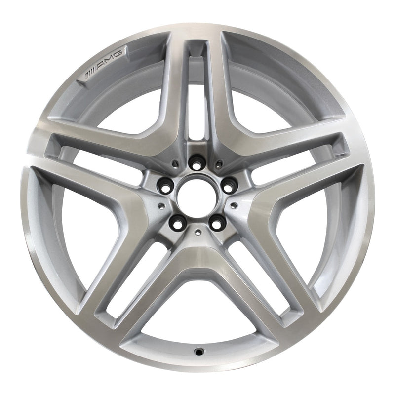 2015 mercedes gl350 wheel 21 machined silver aluminum 5 lug w85274ms 3