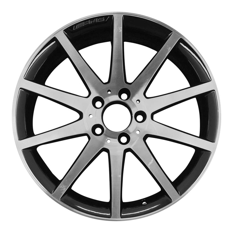 2015 mercedes slk55 wheel 18 machined black aluminum 5 lug w85289mb 4