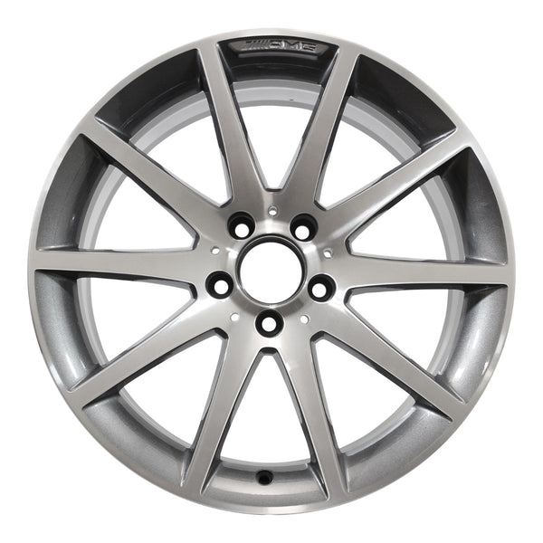 2012 mercedes slk55 wheel 18 machined charcoal aluminum 5 lug w85290mc 2