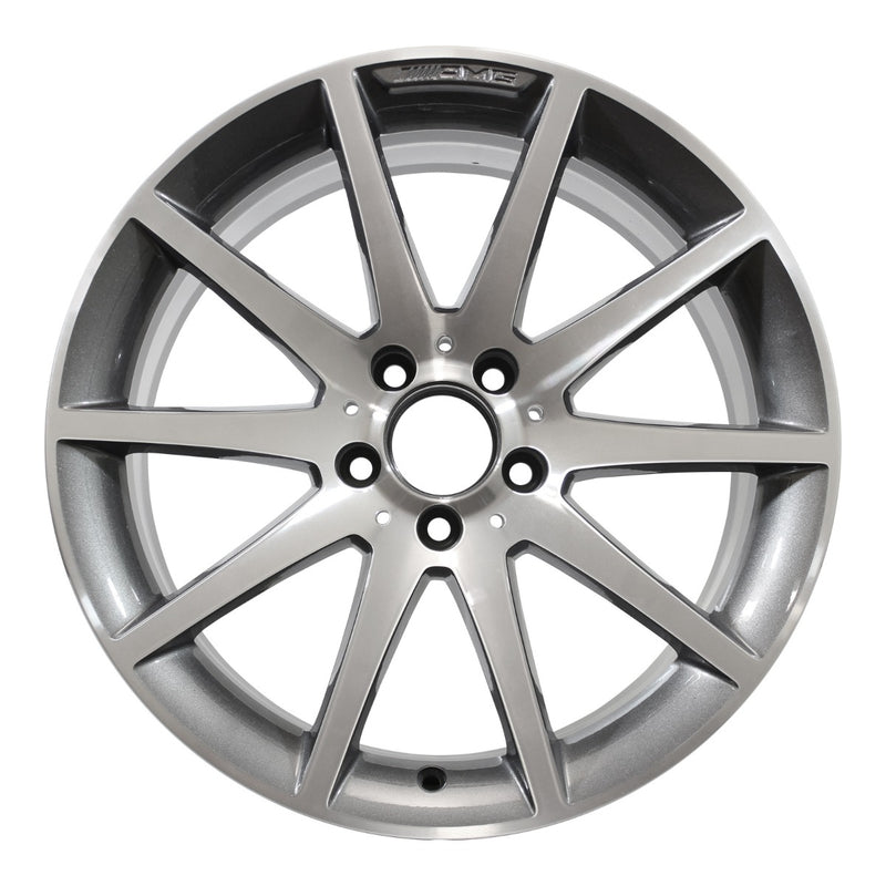 2014 mercedes slk55 wheel 18 machined charcoal aluminum 5 lug w85290mc 4