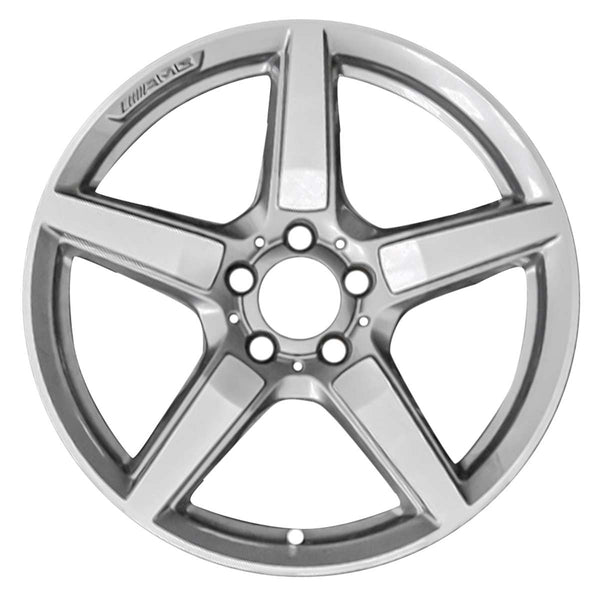 2012 mercedes slk55 wheel 18 machined silver aluminum 5 lug w85291ms 1