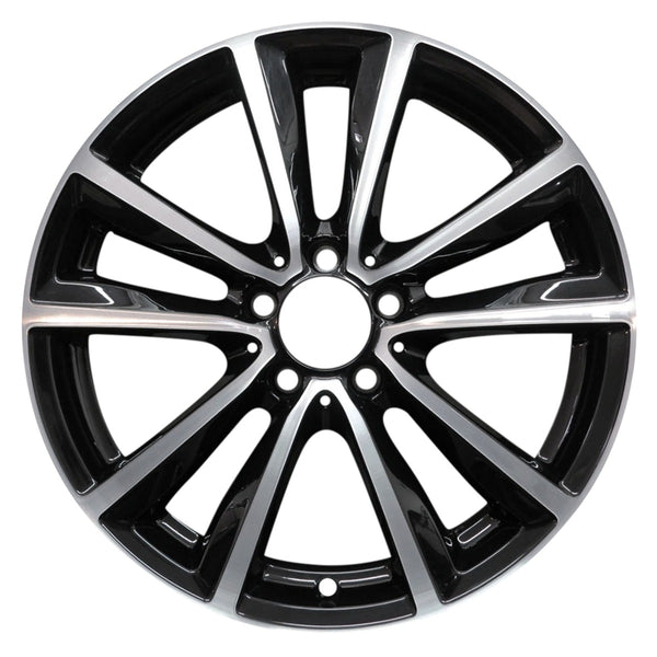 2013 mercedes b250 wheel 18 machined gloss black aluminum 5 lug w85325mb 1